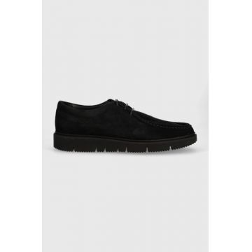 GARMENT PROJECT pantofi de piele intoarsa Eilo Vibram Low barbati, culoarea negru, GP2469