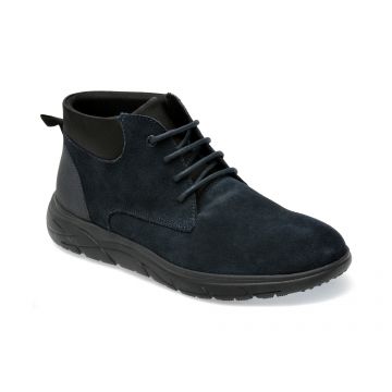 Ghete GEOX bleumarin, U36E1B, din piele intoarsa