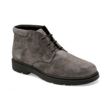 Ghete GEOX gri, U36D1B, din piele intoarsa
