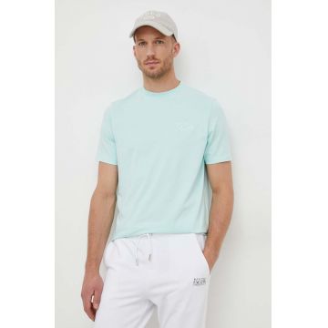 Karl Lagerfeld tricou barbati, culoarea alb, neted
