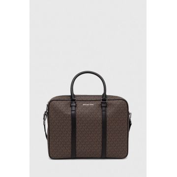 Michael Kors geanta laptop culoarea maro