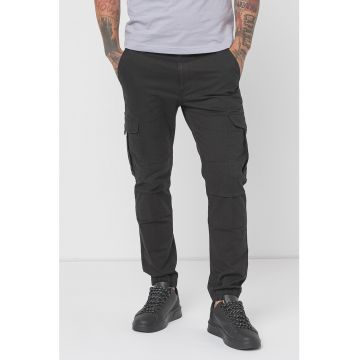 Pantaloni cargo cu talie medie Ethan