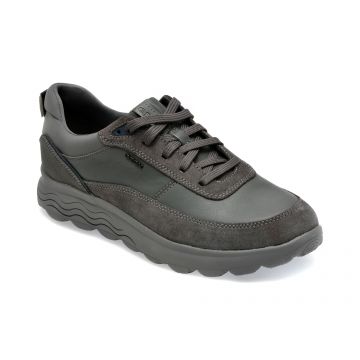 Pantofi GEOX gri, U16BYE, din piele naturala