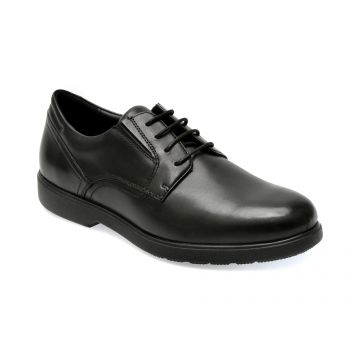 Pantofi GEOX negri, U35EFA, din piele naturala