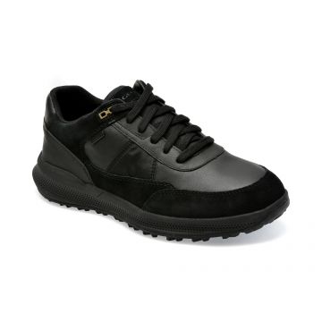 Pantofi GEOX negri, U36E0A, din piele ecologica