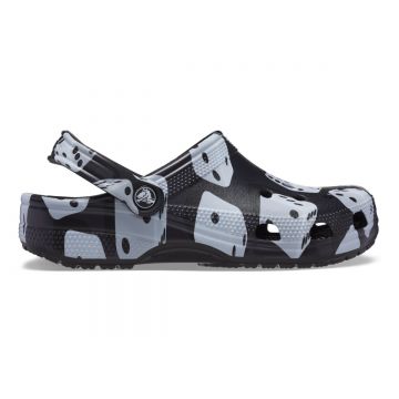 Saboti Crocs Classic Dice Clog Negru - Black