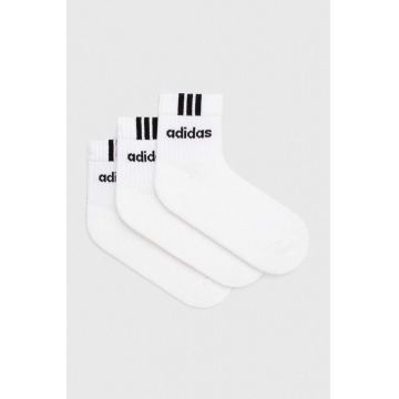adidas sosete 3-pack culoarea alb