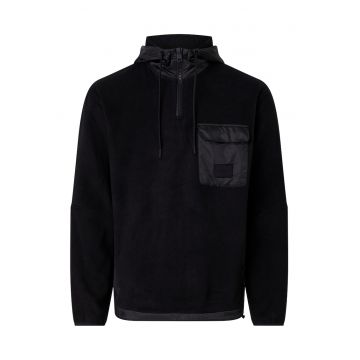 Bluza sport cu fermoar si buzunar pe piept