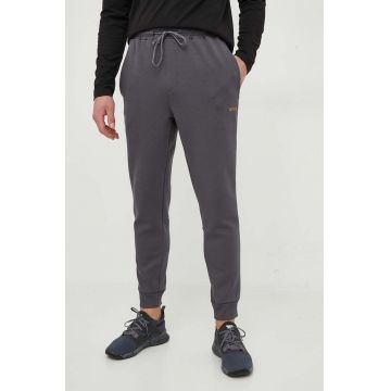 Boss Green pantaloni de trening BOSS GREEN culoarea gri, modelator