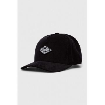 DC șapcă de baseball din bumbac culoarea negru, cu imprimeu