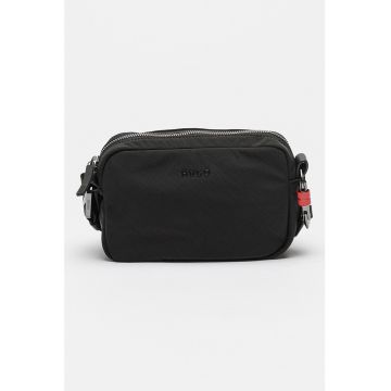 Geanta crossbody cu aplicatie logo