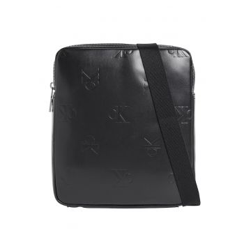 Geanta crossbody din piele ecologica cu logo