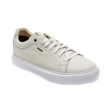 Pantofi GEOX albi, U845WB, din piele naturala