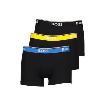 Set de boxeri cu banda logo in talie Power- 3 perechi