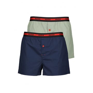 Set de boxeri slim fit de bumbac - 2 perechi
