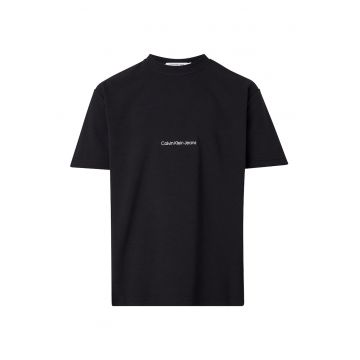 Tricou de bumbac cu maneci cazute