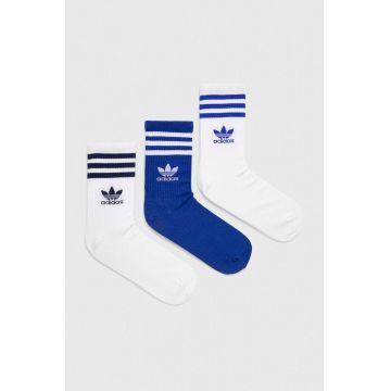 adidas Originals sosete 3-pack culoarea alb