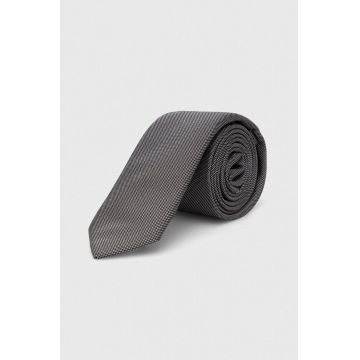 BOSS cravata de matase culoarea negru