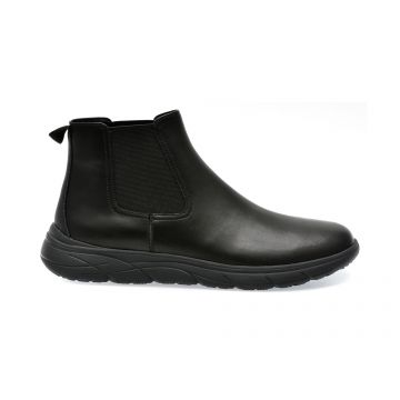 Ghete GEOX negre, U36E1A, din piele naturala