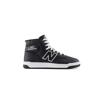 New Balance sneakers din piele BB480COB culoarea negru
