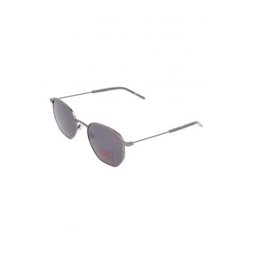 Ochelari de soare hexagonali cu rame metalice - Violet/Argintiu