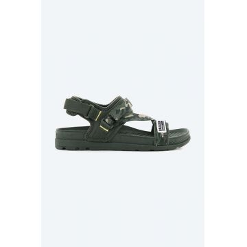 Palladium sandale Solea St 2.0 Vegan barbati, culoarea verde