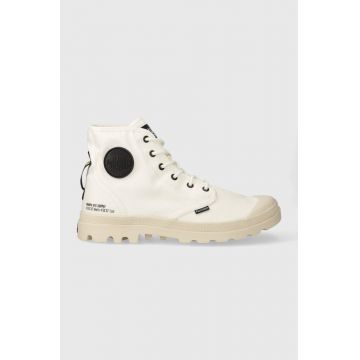 Palladium tenisi Pampa Hi HTG Supply barbati, culoarea alb