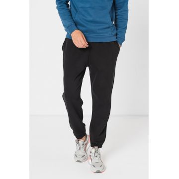 Pantaloni sport din amestec de bumbac - Negru
