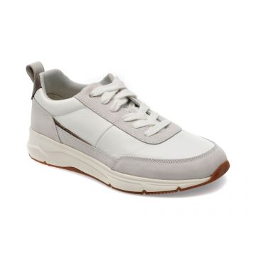 Pantofi GEOX albi, U36CZA, din piele naturala