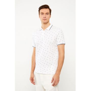 Tricou polo texturat
