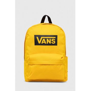 Vans rucsac culoarea galben, mare, cu imprimeu