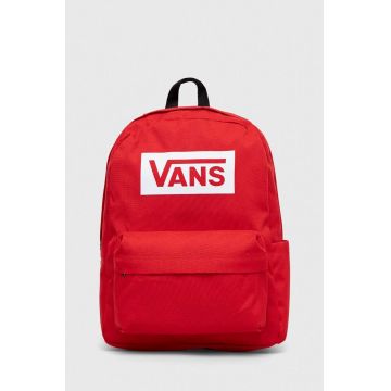 Vans rucsac Old Skool culoarea rosu, mare, cu imprimeu