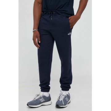 Billabong pantaloni de trening culoarea albastru marin, melanj