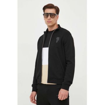 Karl Lagerfeld bluza barbati, culoarea negru, neted