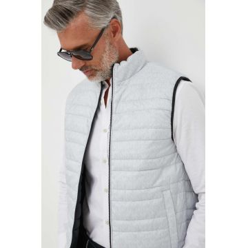 Michael Kors vesta cu doua fete barbati, culoarea negru, de tranzitie