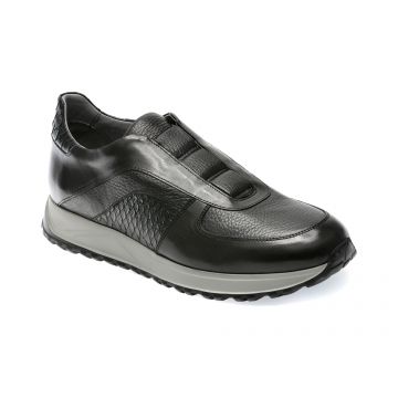 Pantofi EPICA negri, 64315, din piele naturala