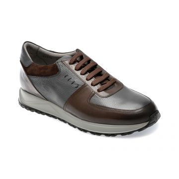 Pantofi LE COLONEL gri, 64318, din piele naturala