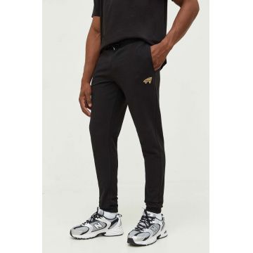 Tommy Jeans pantaloni de trening culoarea negru, melanj