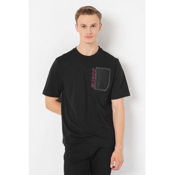 Tricou relaxed fit de bumbac pentru fitness