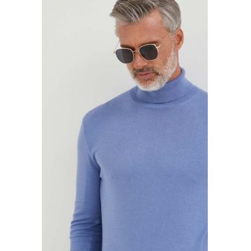 United Colors of Benetton pulover barbati, light, cu guler