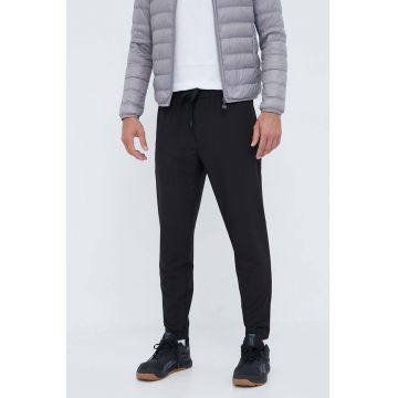 Boss Green pantaloni BOSS GREEN barbati, culoarea negru, mulata
