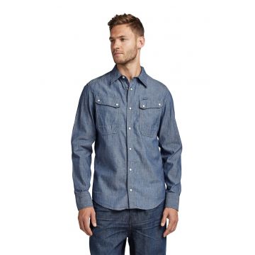 Camasa de denim cu buzunare cu clapa