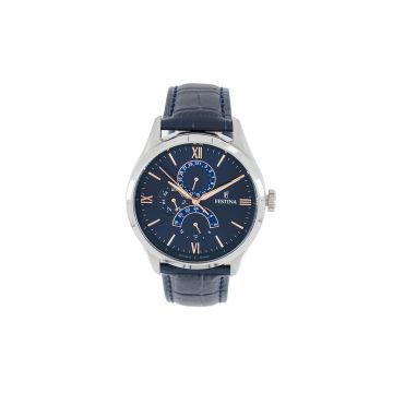 Ceas quartz cu o curea de piele