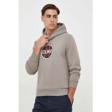 Colmar bluza barbati, culoarea gri, cu glugă, cu imprimeu
