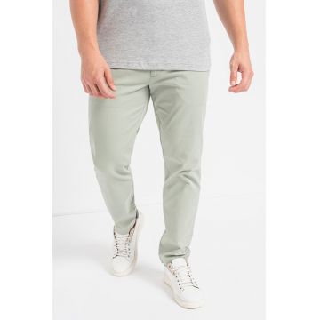 Pantaloni chino cu model uni