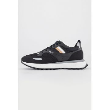 Pantofi sport cu garnituri din piele ecologica