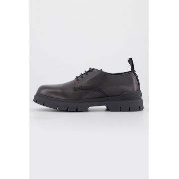 Pantofi sport din piele ecologica cu detalii logo