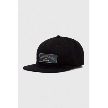Quiksilver șapcă de baseball din bumbac culoarea negru, cu imprimeu