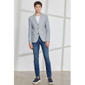 Sacou slim fit uni