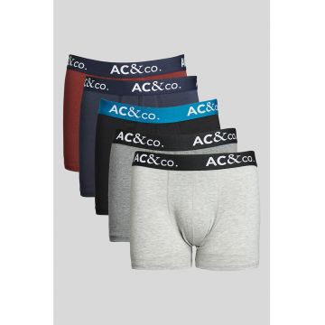 Set de boxeri cu logo in talie - 6 perechi